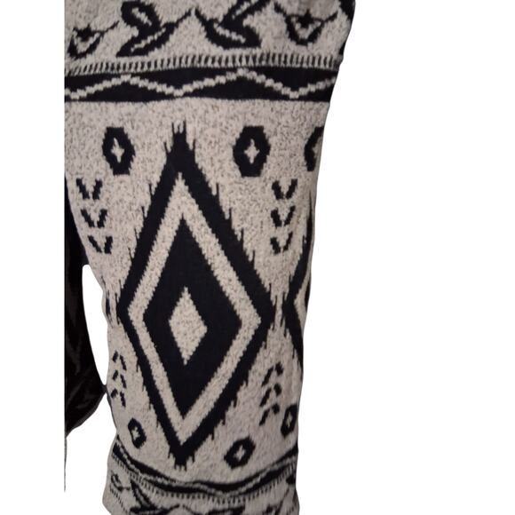 Mintee 16 Aztec Women's size XL Tribal Southwestern Long Cowichan‎ Knit Cardigan - Picture 3 of 12